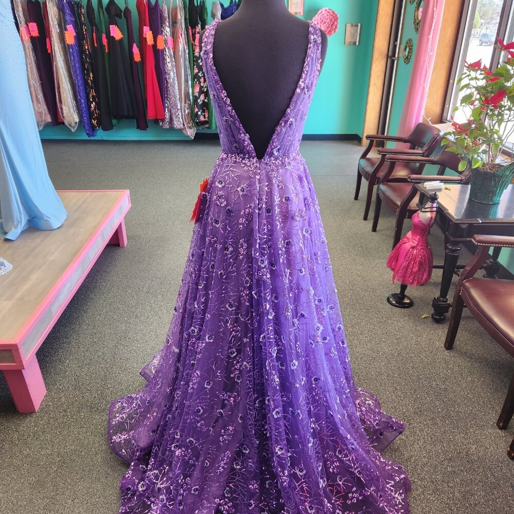 Nina Canacci 7506 Size 2 Purple Prom/Evening Dress - Picture 5 of 8